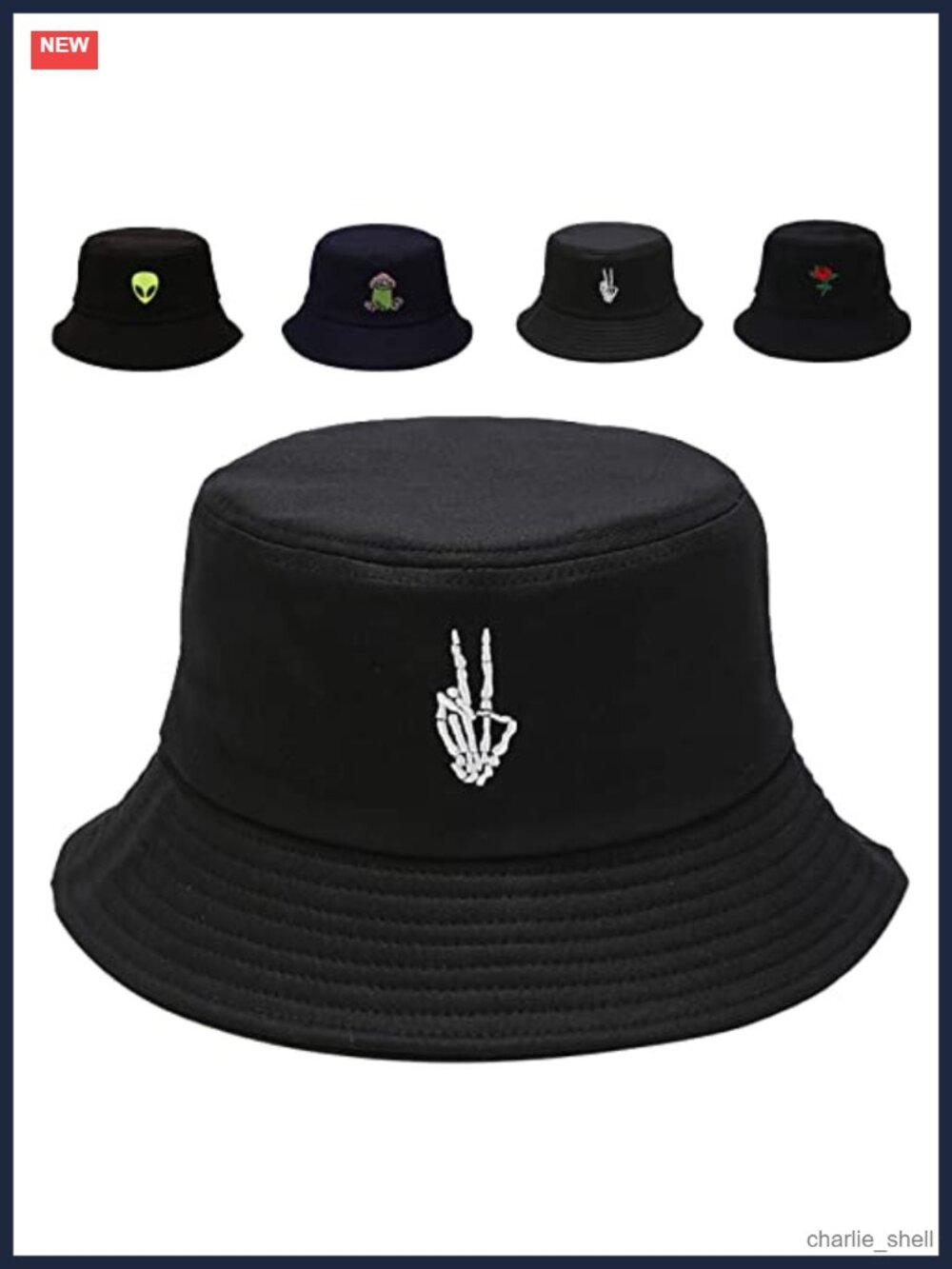 Cotton Bucket Hat Unisex Portable Foldable Beach Sun Cap